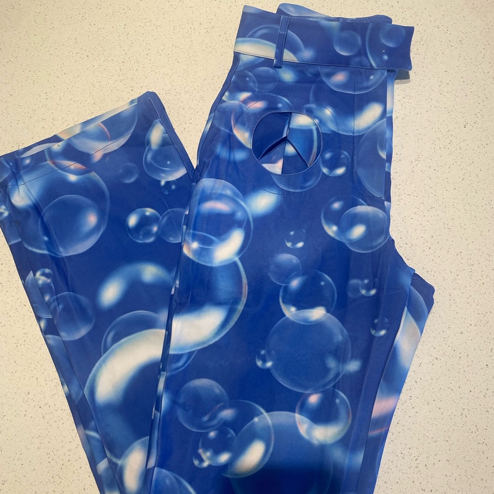 House of Sunny Bubble Print Pants